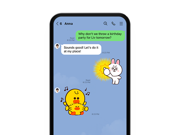 LINE 核心功能缩略